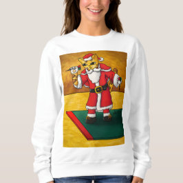 Weihnachtssternkatze Sweatshirt