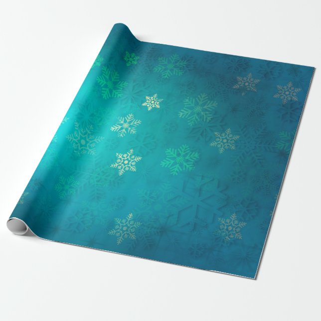 Weihnachtssternkulisse Geschenkpapier (Ungerollt)