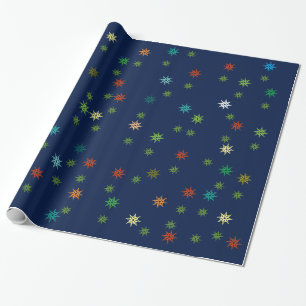 Weihnachtssternmuster Geschenkpapier