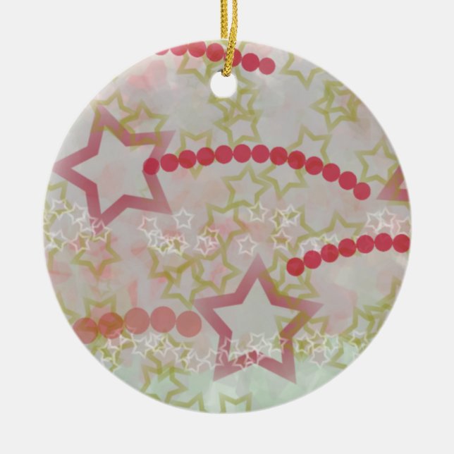 Weihnachtssternonament Keramik Ornament (Vorne)