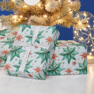 Weihnachtssternschmuck Moderne Weihnachten Geschenkpapier