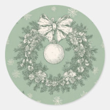 Weihnachtssticker Grün