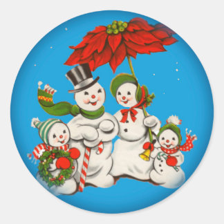 Weihnachtssticker Runder Aufkleber