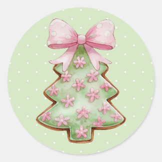 Weihnachtssticker Runder Aufkleber