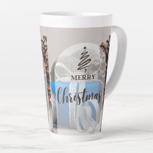 Weihnachtsstil-Latte-Macchiato-Tasse Milchtasse (Rechte Ecke)