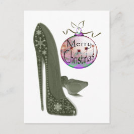 WeihnachtsStilett-und -flitter-Kunst-Geschenke Feiertagspostkarte