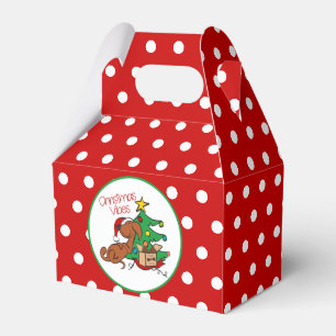 Weihnachtsstimmung Dachshund Favor Box Geschenkschachtel