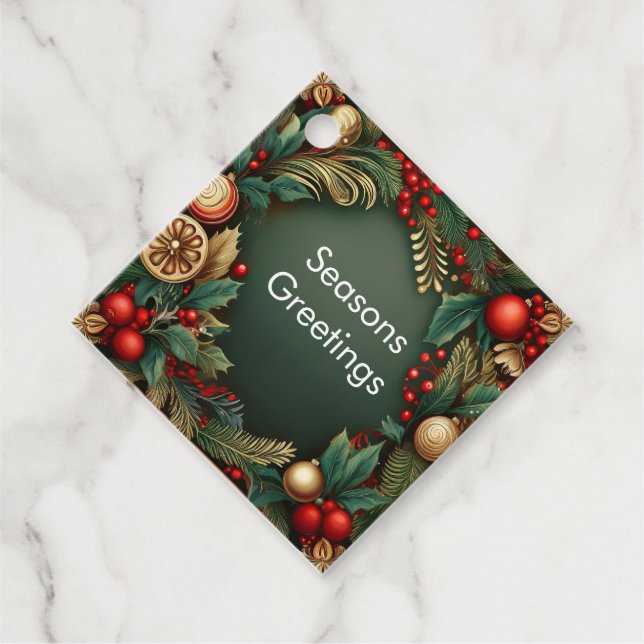 Weihnachtsstimmung Geschenkanhänger (Vorderseite)