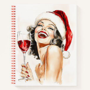 Weihnachtsstimmung im Wassercolor-Stil Notizbuch
