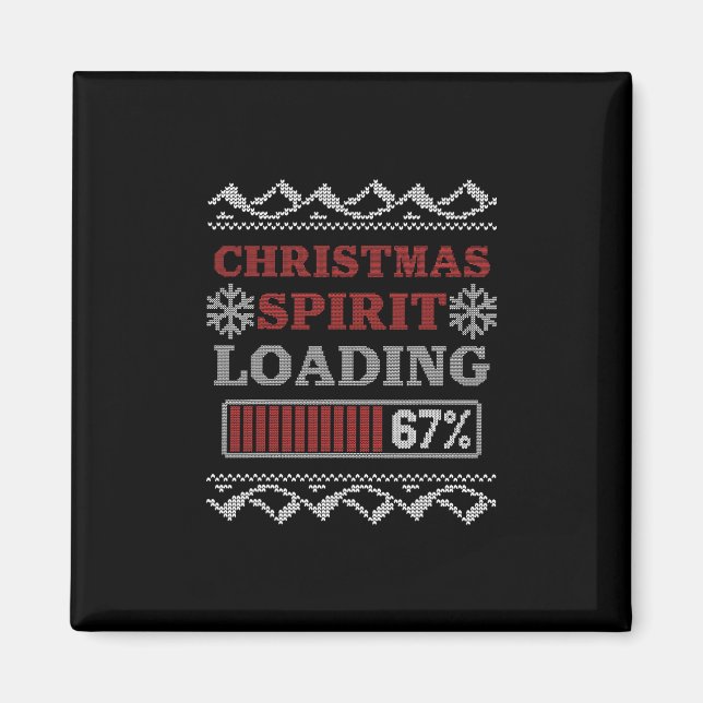 Weihnachtsstimmung Lädt 67 Meme Sechs Sieben Feier Magnet (Vorne)