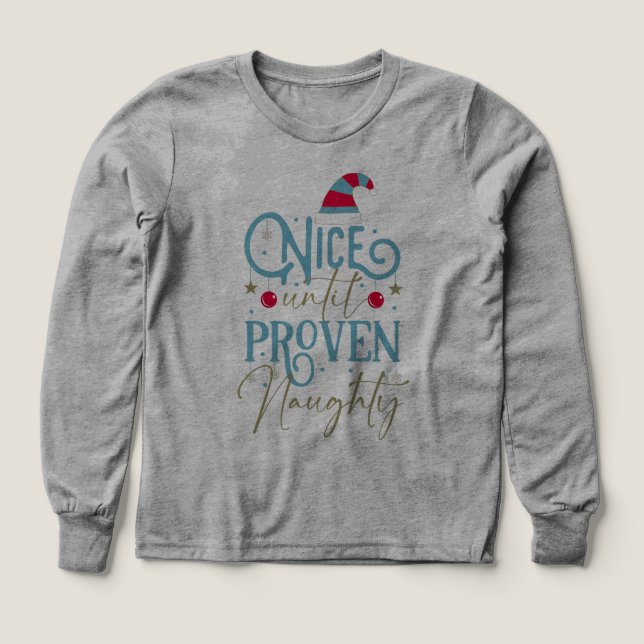 Weihnachtsstimmung Nice till proven naughty  (Design Vorderseite)