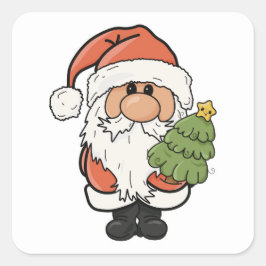 Weihnachtsstimmung Quadratischer Aufkleber