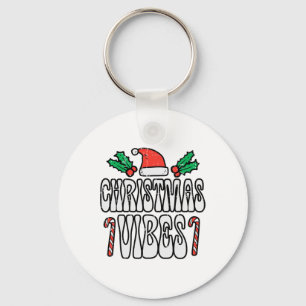 Weihnachtsstimmung Retro Vintage Groovy Xmas Männe Schlüsselanhänger