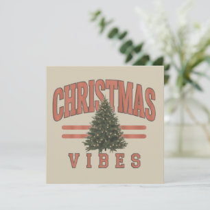 Weihnachtsstimmung Retro Vintage Urlaubszeit Feiertagskarte