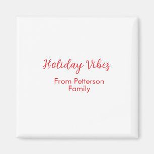 Weihnachtsstimmung rot Weihnachten Familienname Da Magnet