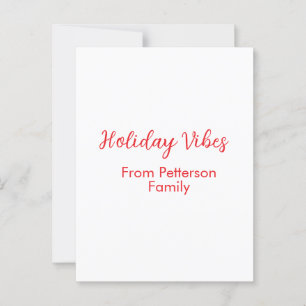 Weihnachtsstimmung rot Weihnachten Familienname Da Postkarte
