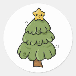 Weihnachtsstimmung Runder Aufkleber