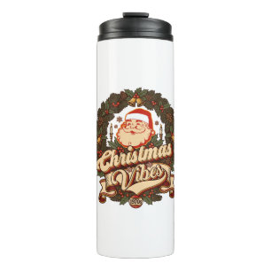 Weihnachtsstimmung Santa Claus Kranz Glocken Thermosbecher