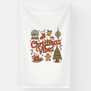 Weihnachtsstimmung Schneekugel Lebkuchenmann Baum Banner