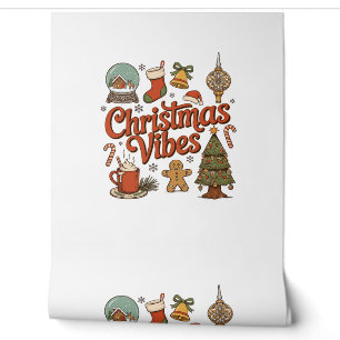 Weihnachtsstimmung Schneekugel Lebkuchenmann Baum Tapete