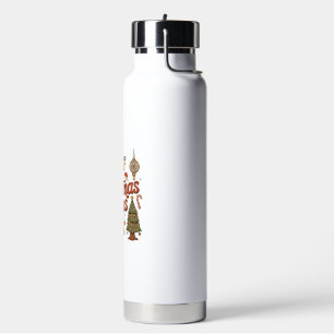 Weihnachtsstimmung Schneekugel Lebkuchenmann Baum Trinkflasche