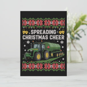 Weihnachtsstimmung verbreiten Landwirtschaft Trakt Einladung