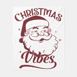 Weihnachtsstimmung Vintage-Design Fleecedecke