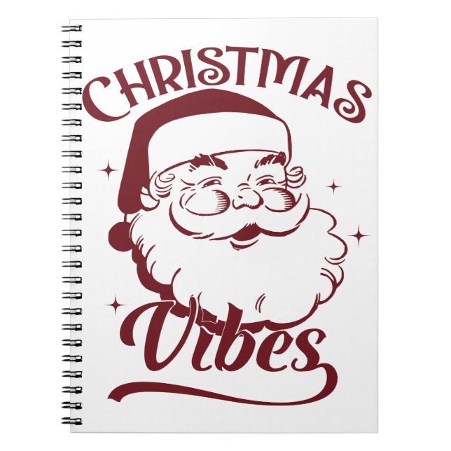 Weihnachtsstimmung Vintage-Design Notizblock (Vorderseite)