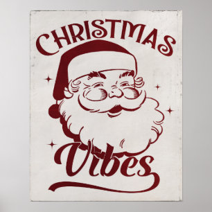 Weihnachtsstimmung Vintage-Design Poster