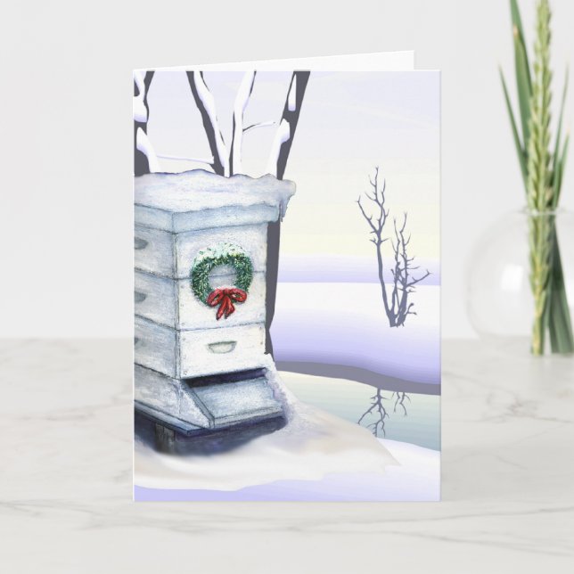 Weihnachtsstock Feiertagskarte (Vorderseite)