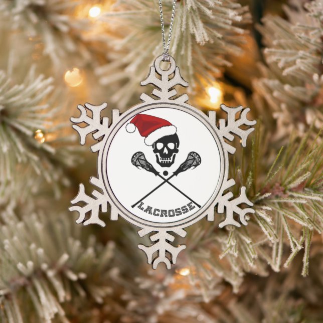 Weihnachtsstöcke Schneeflocken Zinn-Ornament (Baum)