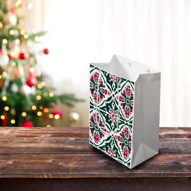 Weihnachtsstollen - Rot & Grün Mittlere Geschenktüte (Von Creator hochgeladen)