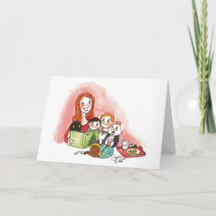 Weihnachtsstorytime-Karte Karte