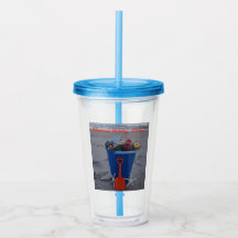 Weihnachtsstrand Thema Acrylic Tumbler