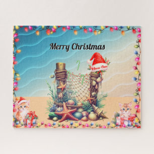 Weihnachtsstrand-Thema Puzzle