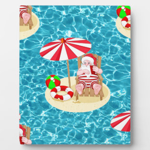 Weihnachtsstrandsklee Fotoplatte