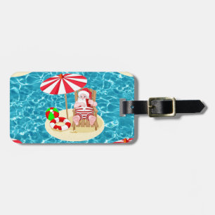 Weihnachtsstrandsklee Gepäckanhänger