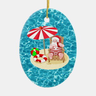 Weihnachtsstrandsklee Keramik Ornament
