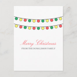 Weihnachtsstrasse der Lichter Postkarte