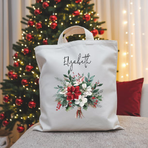 Weihnachtsstrauß Blumenbeutel für Frauen oder Koll Tragetasche