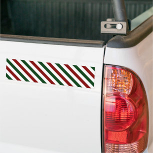 Weihnachtsstreifen Autoaufkleber