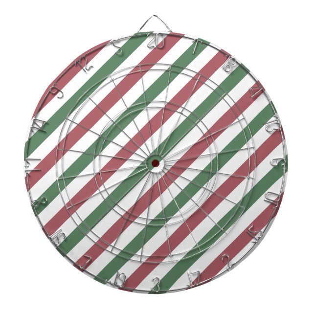 Weihnachtsstreifen Dartscheibe (vorne)