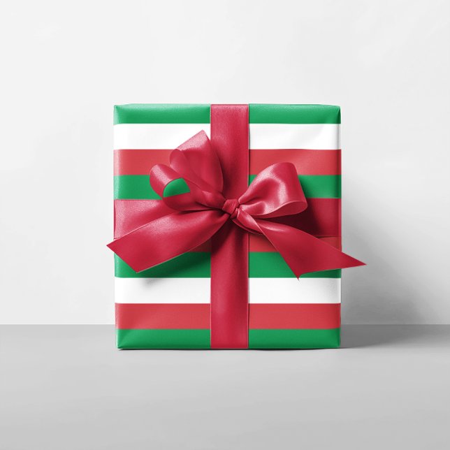 Weihnachtsstreifen Geschenkpapier (Italy Stripes Gift Wrap)