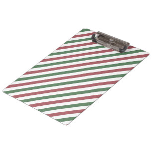 Weihnachtsstreifen Klemmbrett