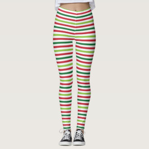 Weihnachtsstreifen Leggings