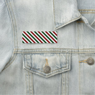 Weihnachtsstreifen Namensschild