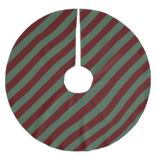 Weihnachtsstreifen Polyester Weihnachtsbaumdecke