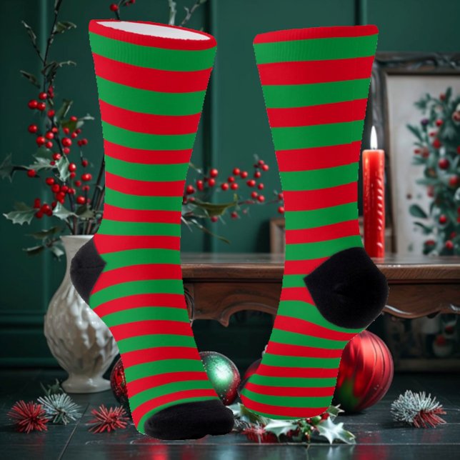 Weihnachtsstreifen Socken (Von Creator hochgeladen)