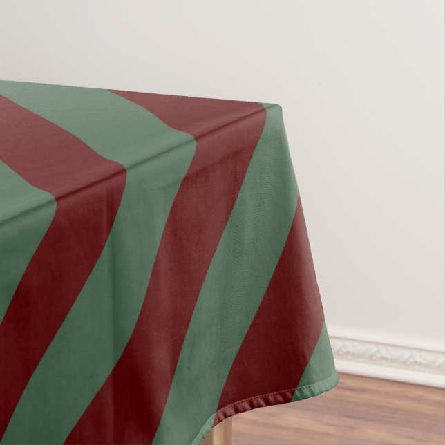 Weihnachtsstreifen Tischdecke (Beispiel)