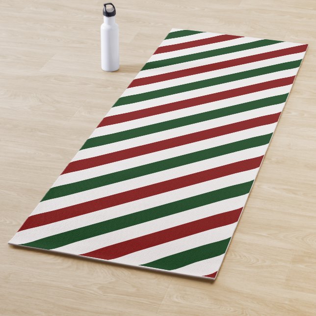 Weihnachtsstreifen Yogamatte (Beispiel)